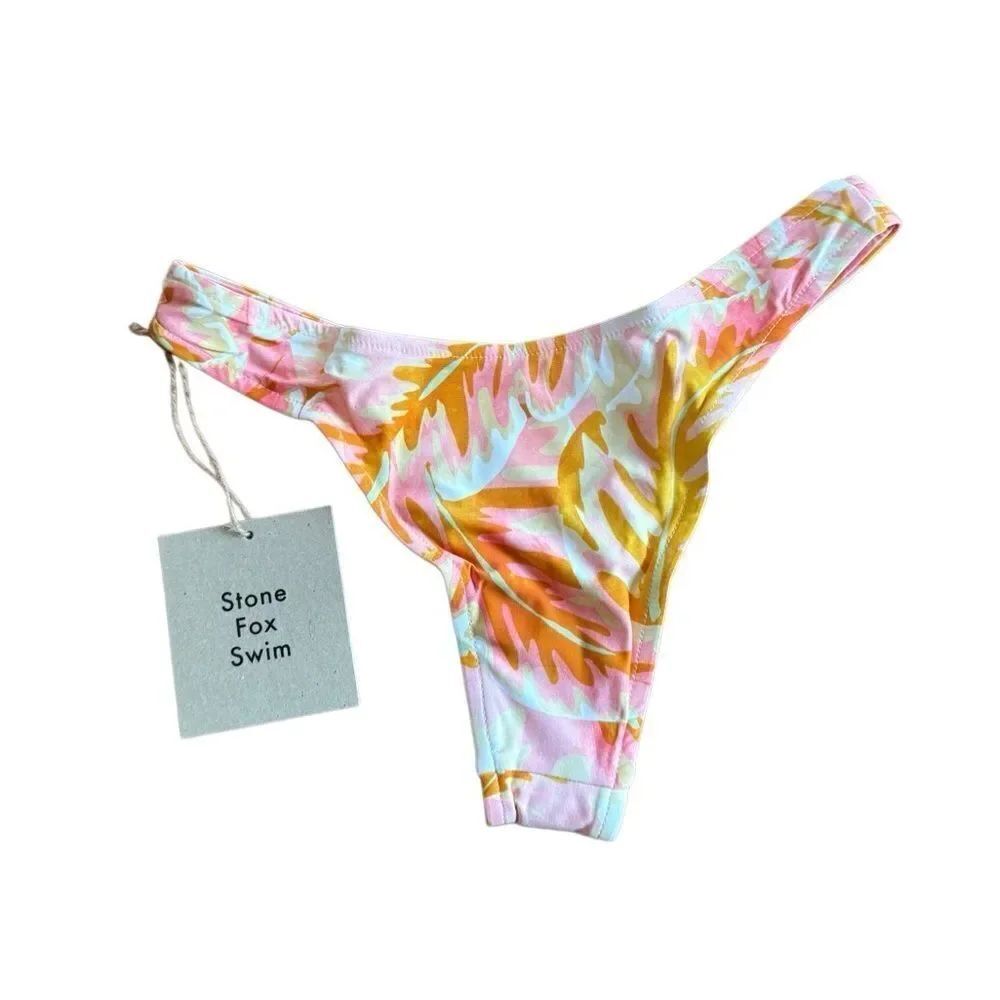 NWT Stone Fox Swim Luka Bottom in Hot Tropix Size XS